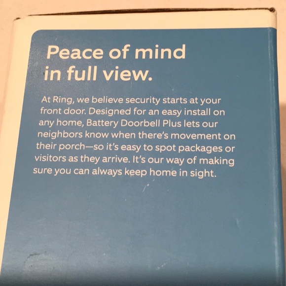 New Ring Battery-Powered HD+ Video Doorbell - Picture 3 of 4
